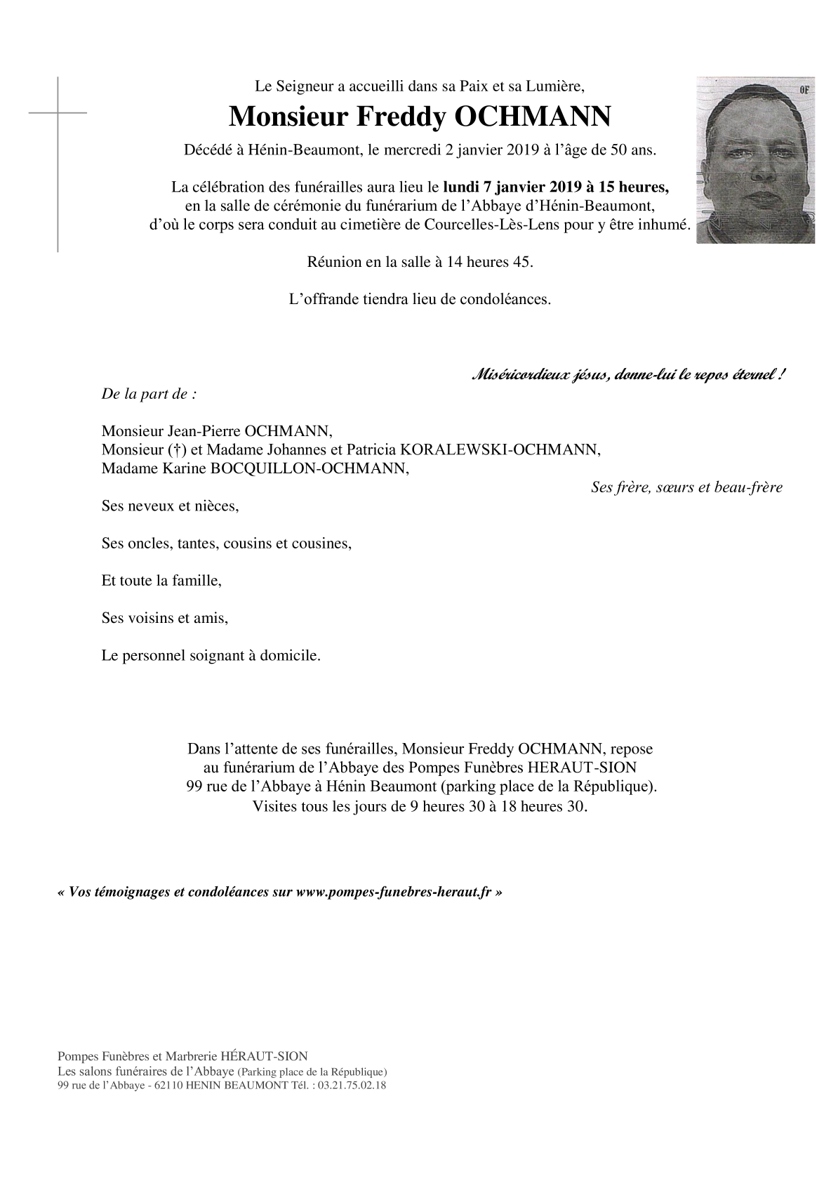 Avis De Deces Noemie Berthelot 2019 03 01 2019 03 02